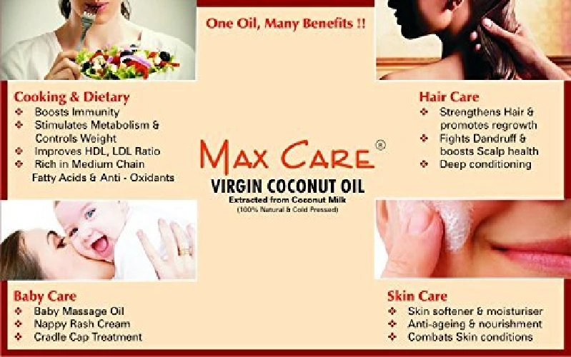 Max Care Cold Pressed Virgin Coconut Oil, 1 L-3.webp